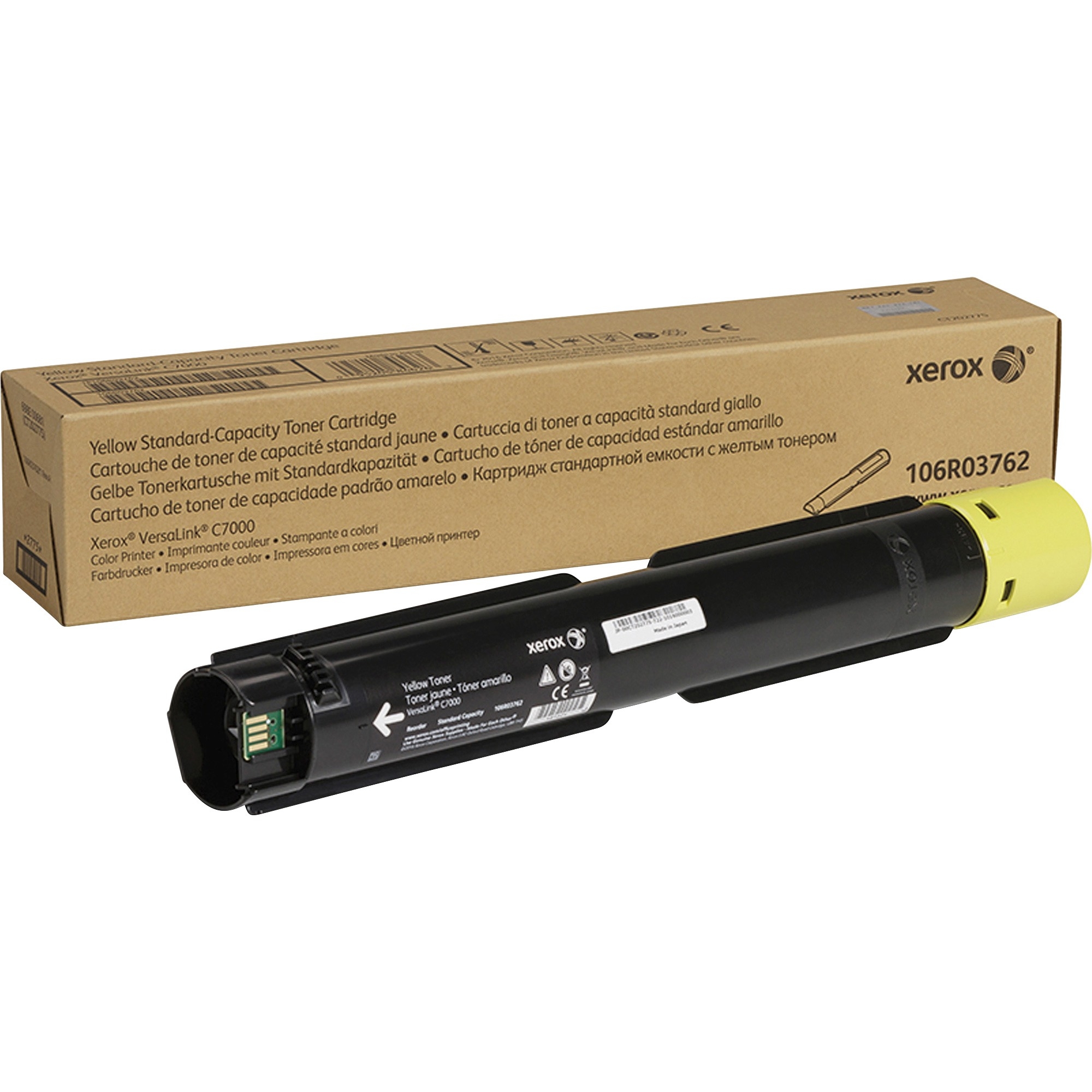 Cartouche de toner originale Xerox - Jaune (106R03762) - Photo 1/4