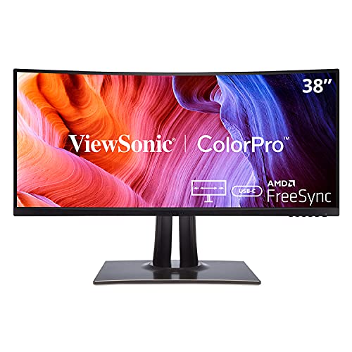 Viewsonic ColorPro VP3881a 37.5" UW-QHD+ Curved Screen LED LCD Monitor - 21:9