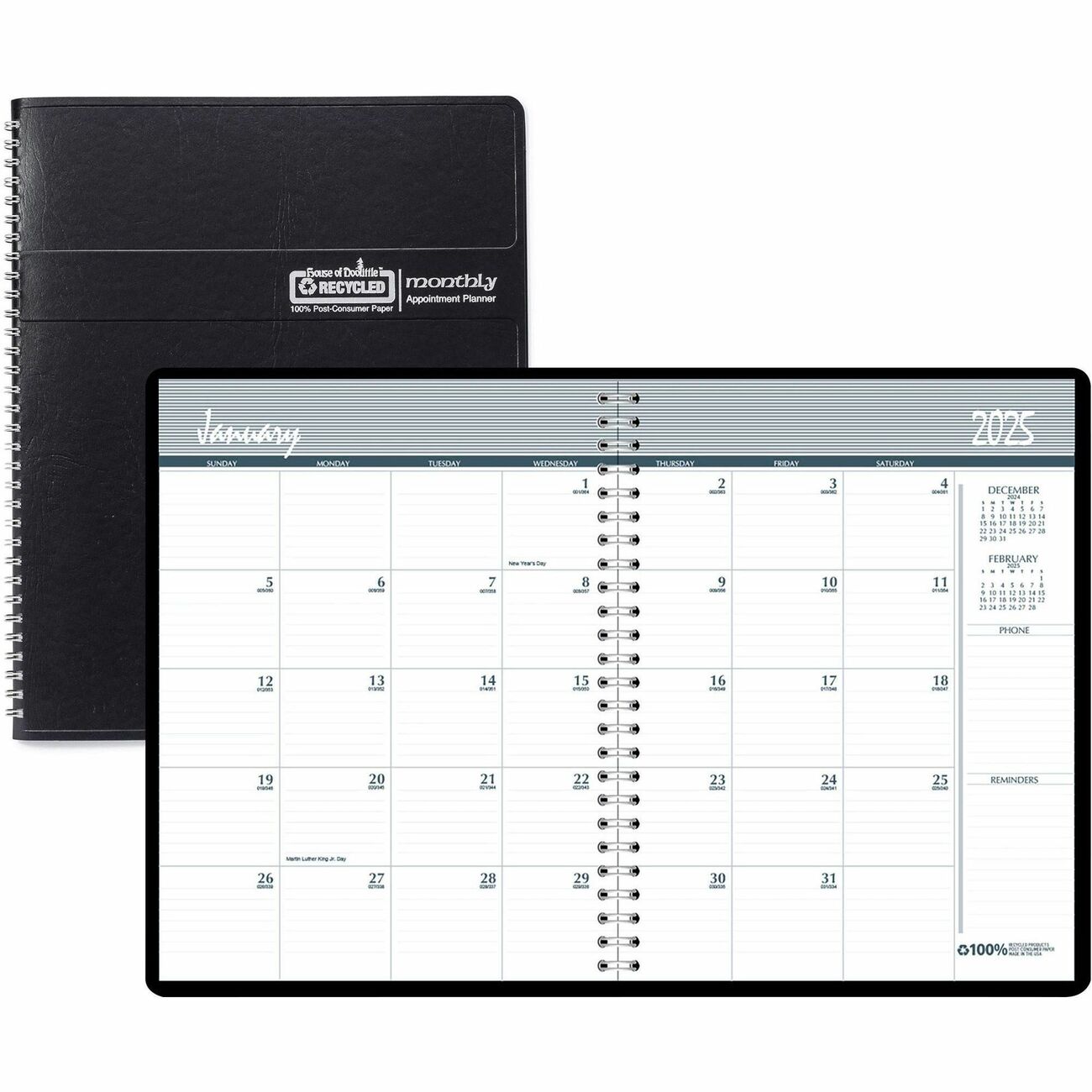 House of Doolittle Wirebound Monthly Planner (26202)