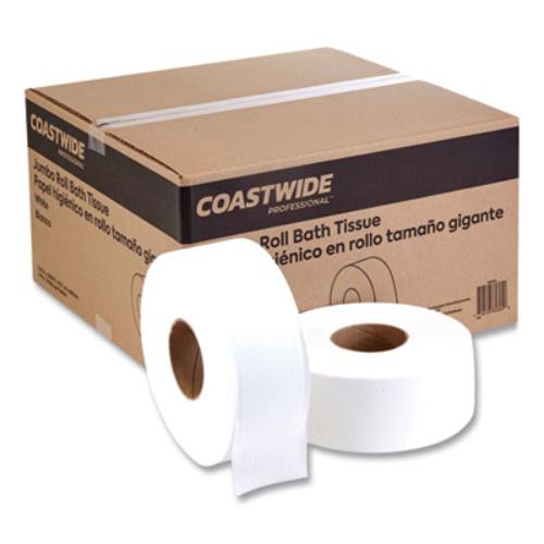 Coastwide Professional 26214BPR2621 Jumbo One-ply Toilet Paper, Septic Safe, - Afbeelding 1 van 1
