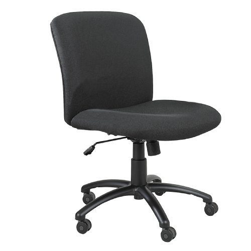 Safco 3491BL Big & Tall Executive Mid-back Chair Black
