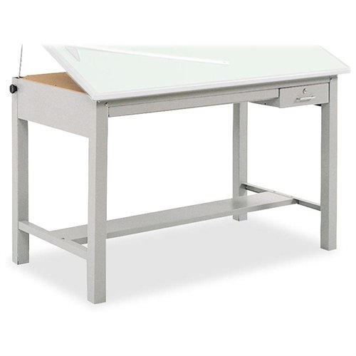Safco Precision Drafting Table Base - 35.5" Height - Steel - Gray (3962GR)