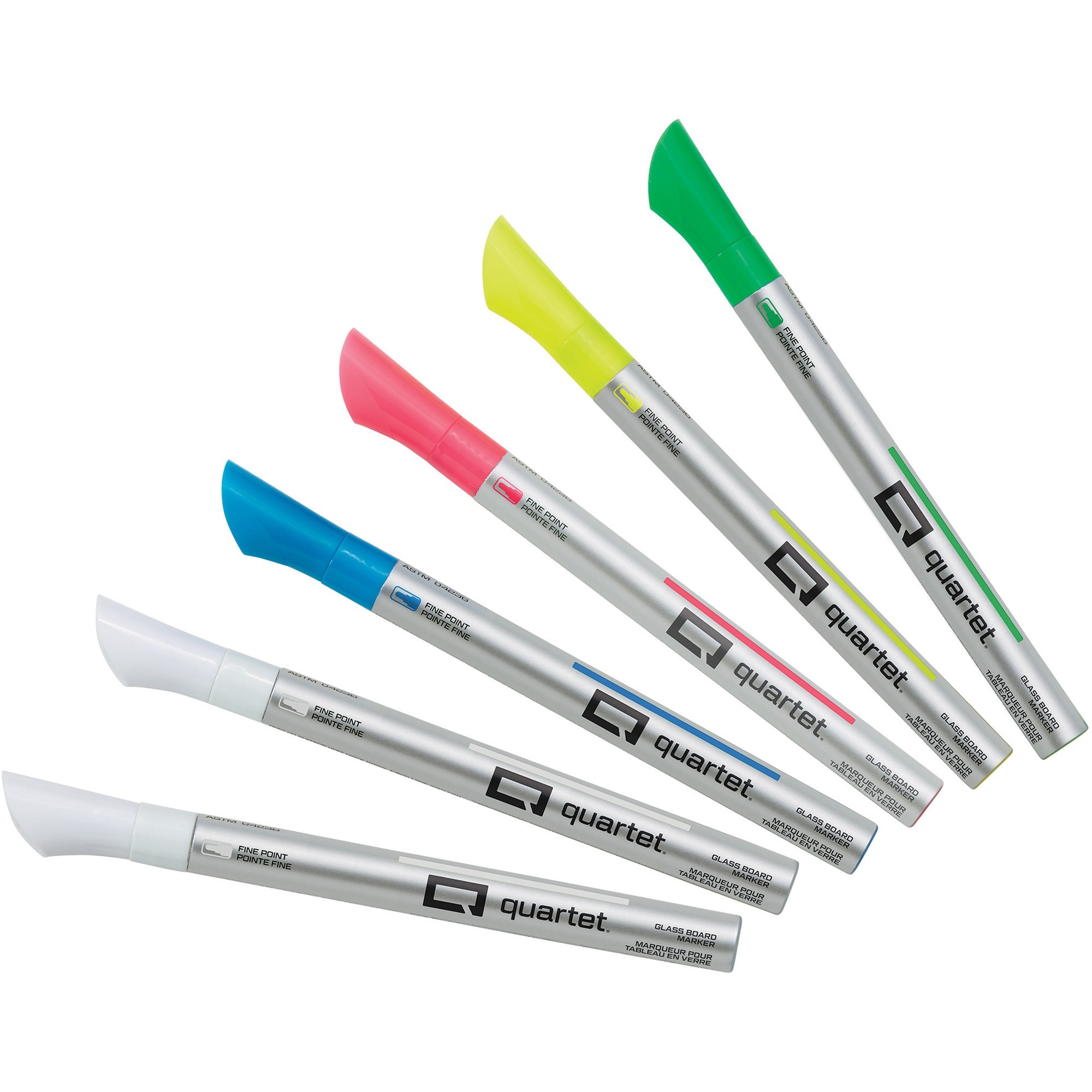 Quartet Glass Board Fine Tip Neon Markers (79558q)
