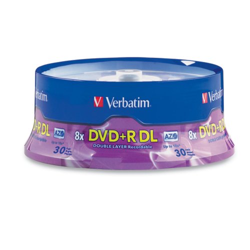 Verbatim DVD+R DL 8,5 ГБ 8X с фирменным шпинделем Surface - 30pk (96542)