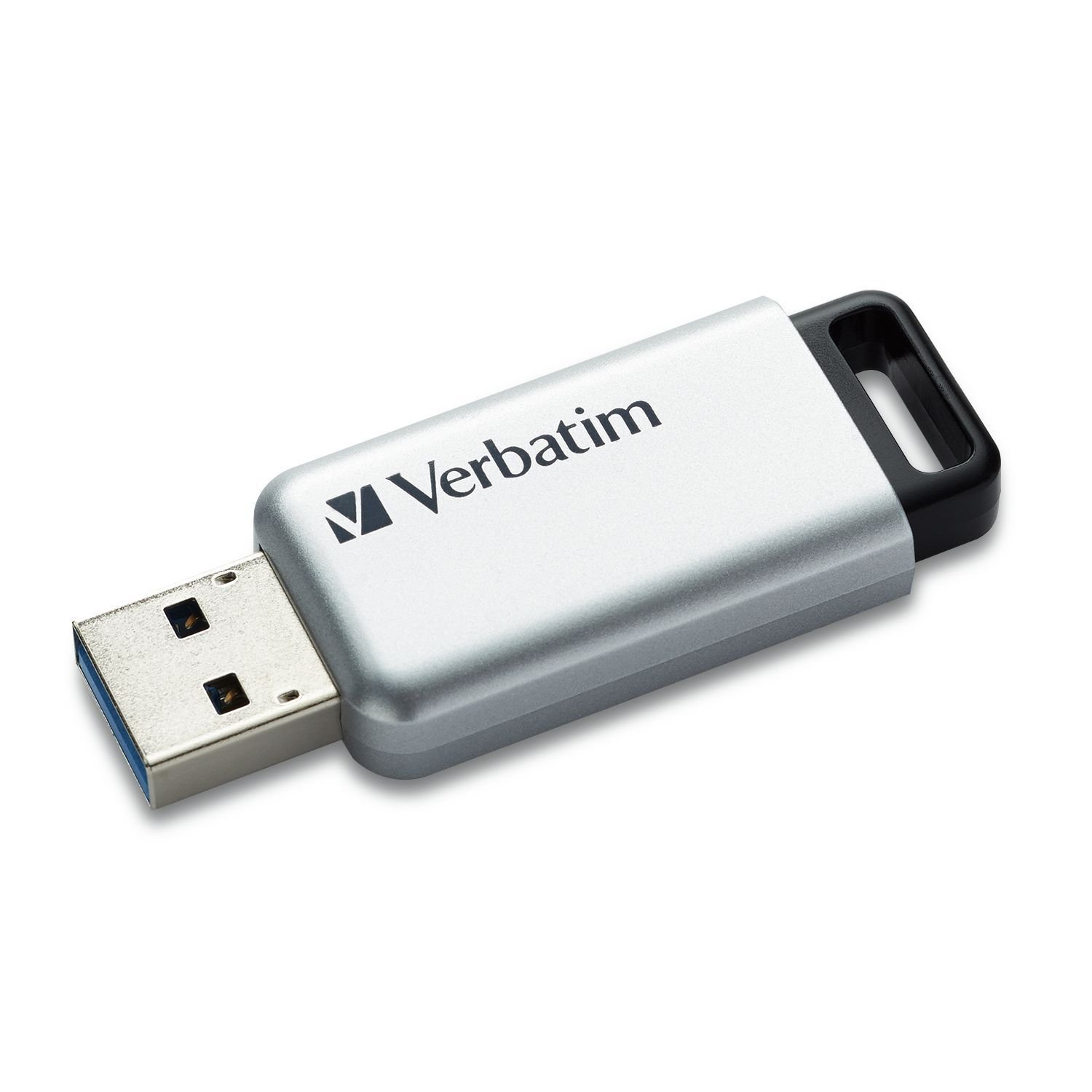 Verbatim 98666 64GB USB 3.0 Flash Drive Silver AES Encryption
