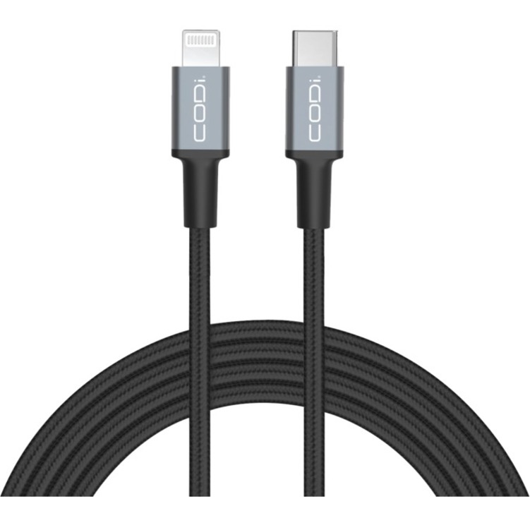 Кабель для зарядки и синхронизации Codi 6 USB-C к [сертифицированному MFI] плетеному нейлоновому кабелю (a01072)