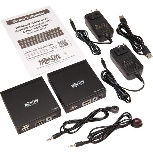 Консольный удлинитель Tripp Lite HDMI HDBaseT KVM через Cat6, 4k HDMI Video Extender,