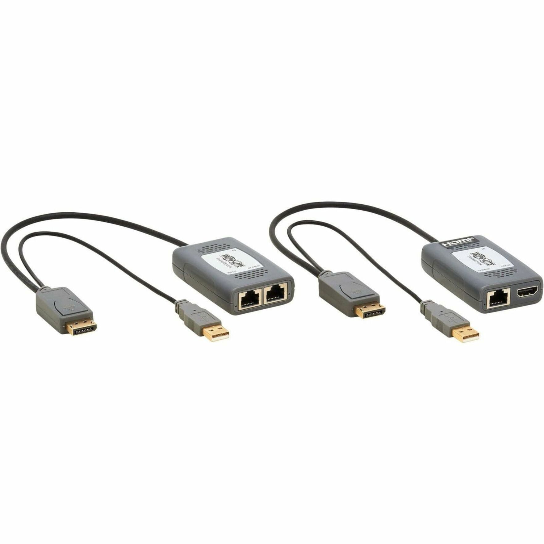 Tripp Lite by Eaton 1-Port DisplayPort over Cat6 Extender Kit, Pigtail