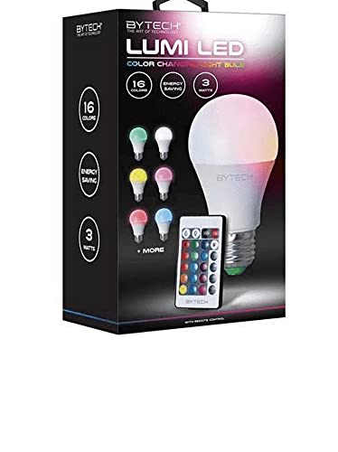 Ampoule LED couleur Bytech BYMCLB100WT avec télécommande - blanc - Photo 1 sur 1
