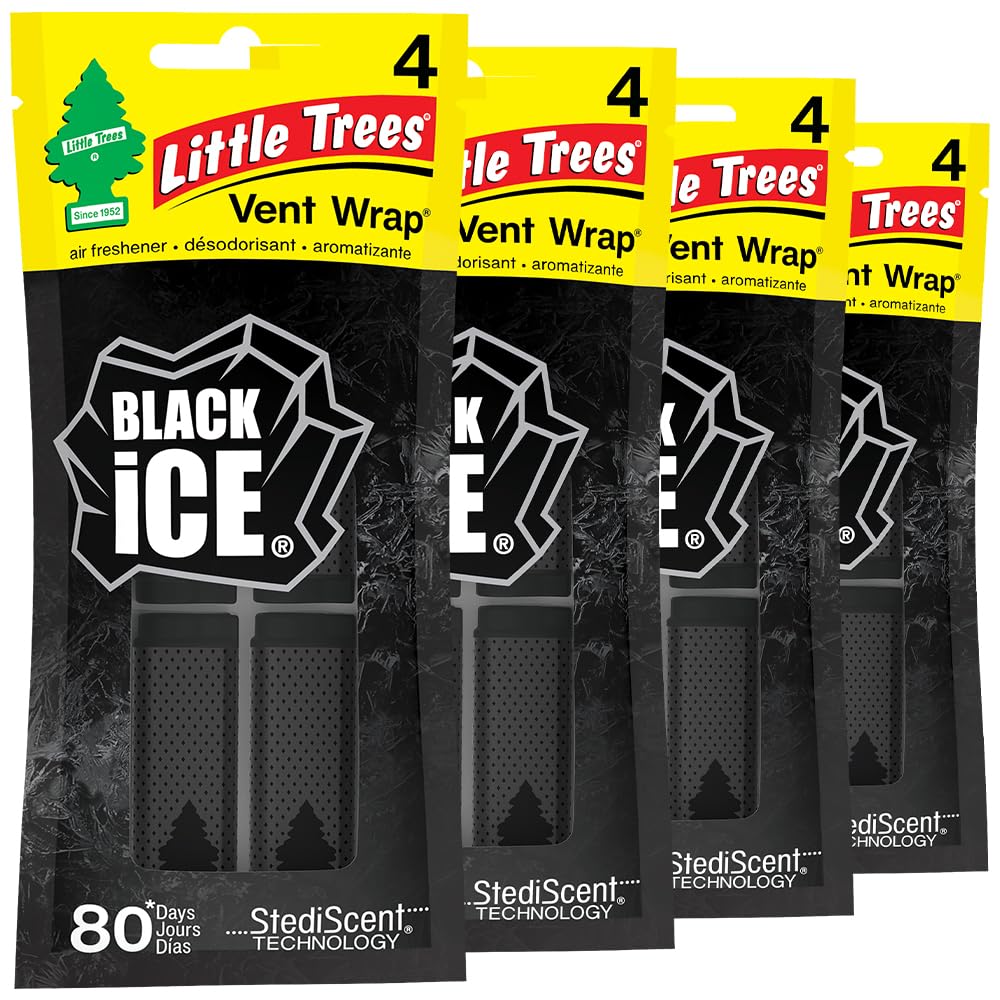 Освежитель воздуха для автомобиля Corporation CTK5273124 Vent Wrap - 4-pk Black Ice