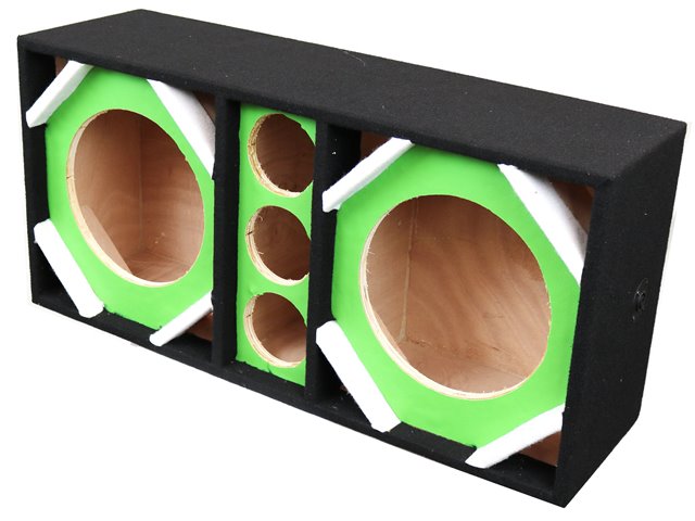 Deejay LED D10T3VYGREEN Brazil Vinyl 2 10 3 Tweeters Green