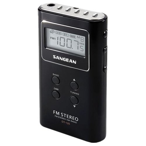 Sangean Dt-180/black Pocket Am/fm/ Receiver (sangean Dt180v/