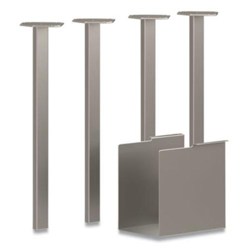 The Hon HONHLCPL29USPR6 Coze Table Legs 5.75 X 28 Silver 4/pack