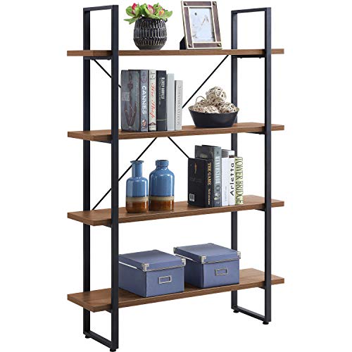 Lorell SOHO 4-Shelf Metal Frame Bookcase (llr-97619) (llr97619)