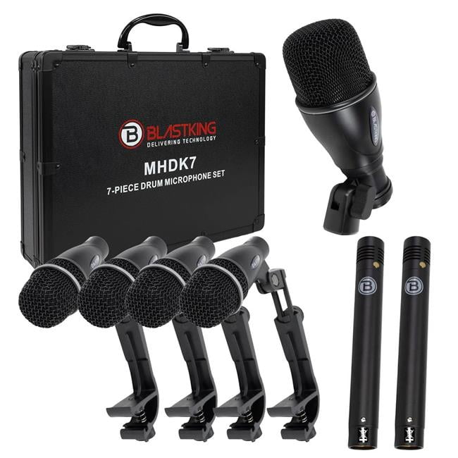 Blast King MHDK7 7 Piece Drum Mic Set