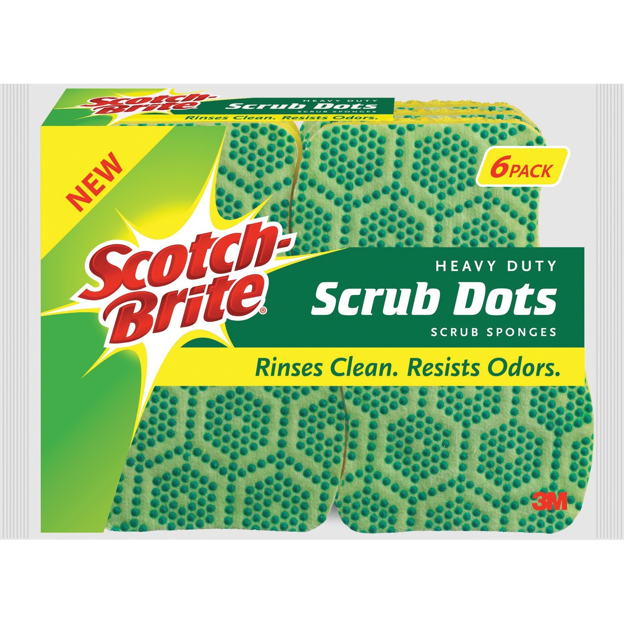 Губка-скраб Scotch-Brite Scrub Dots для интенсивного использования (mmm-303064) (mmm303064)