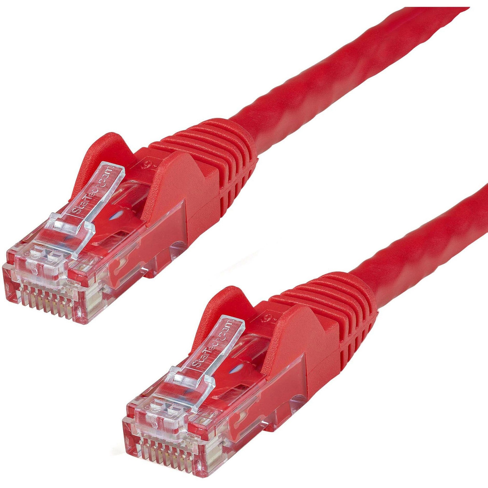 Патч-кабель StarTech длиной 20 футов красного цвета Cat6 с разъемами RJ45 без зацепления - Long Ethernet