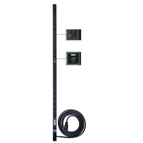 Tripp Lite PDU с дозатором 120V 20A 5-15/20R 28 розеток L5-20P Вертикальный 0URM