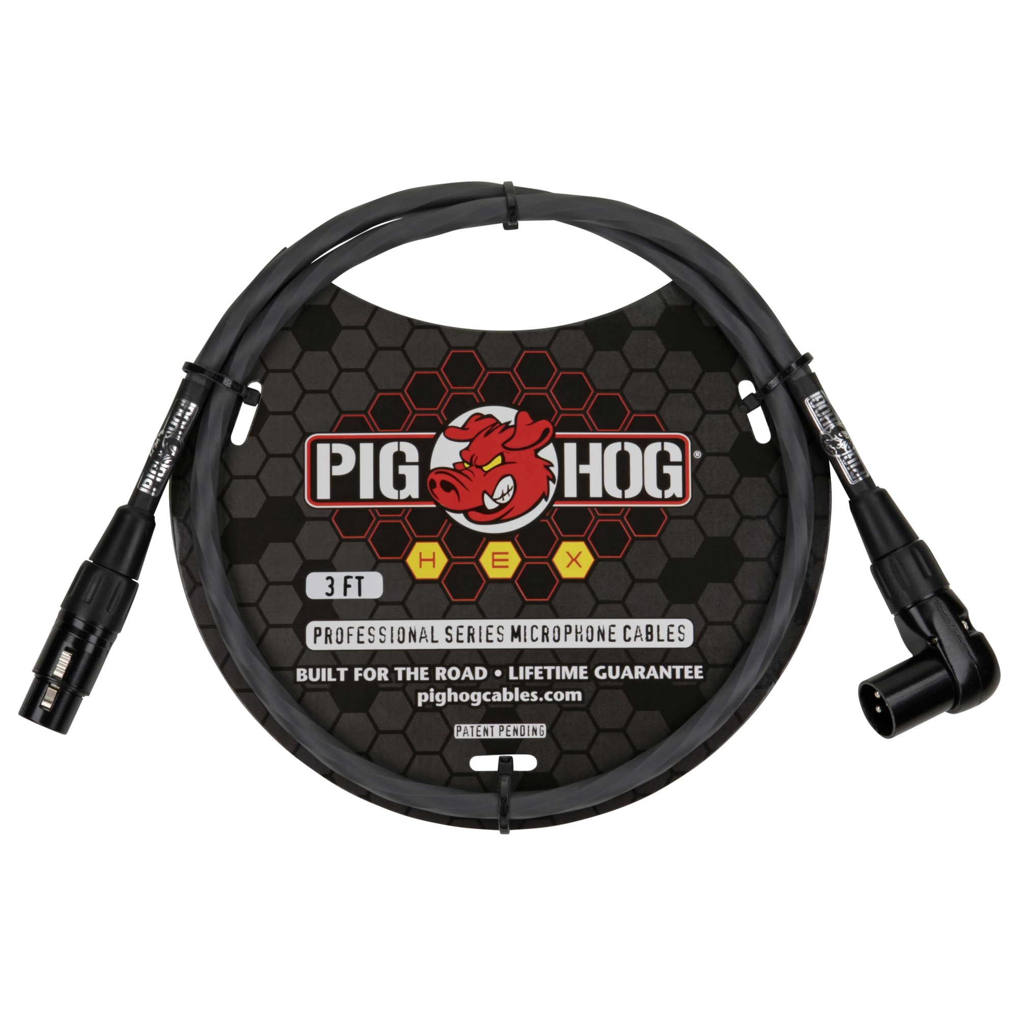 Pig Hog PHMH3GRR 3ft Xlr To Right Angle Xlr