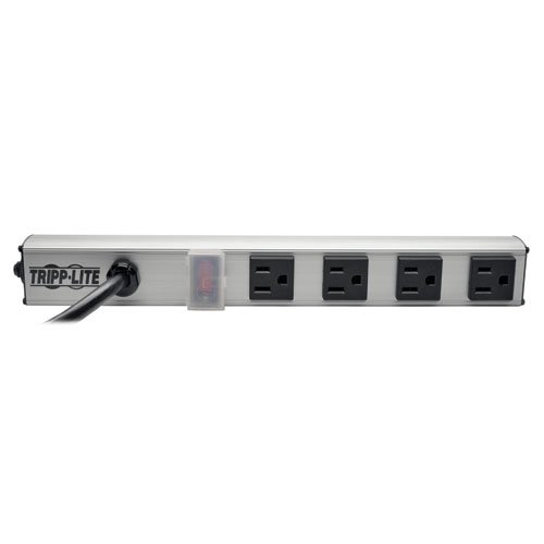 Удлинитель Tripp Lite Power Strip 120v 5-15r с 4 розетками, 6-футовый шнур длиной 12 дюймов - Металлический