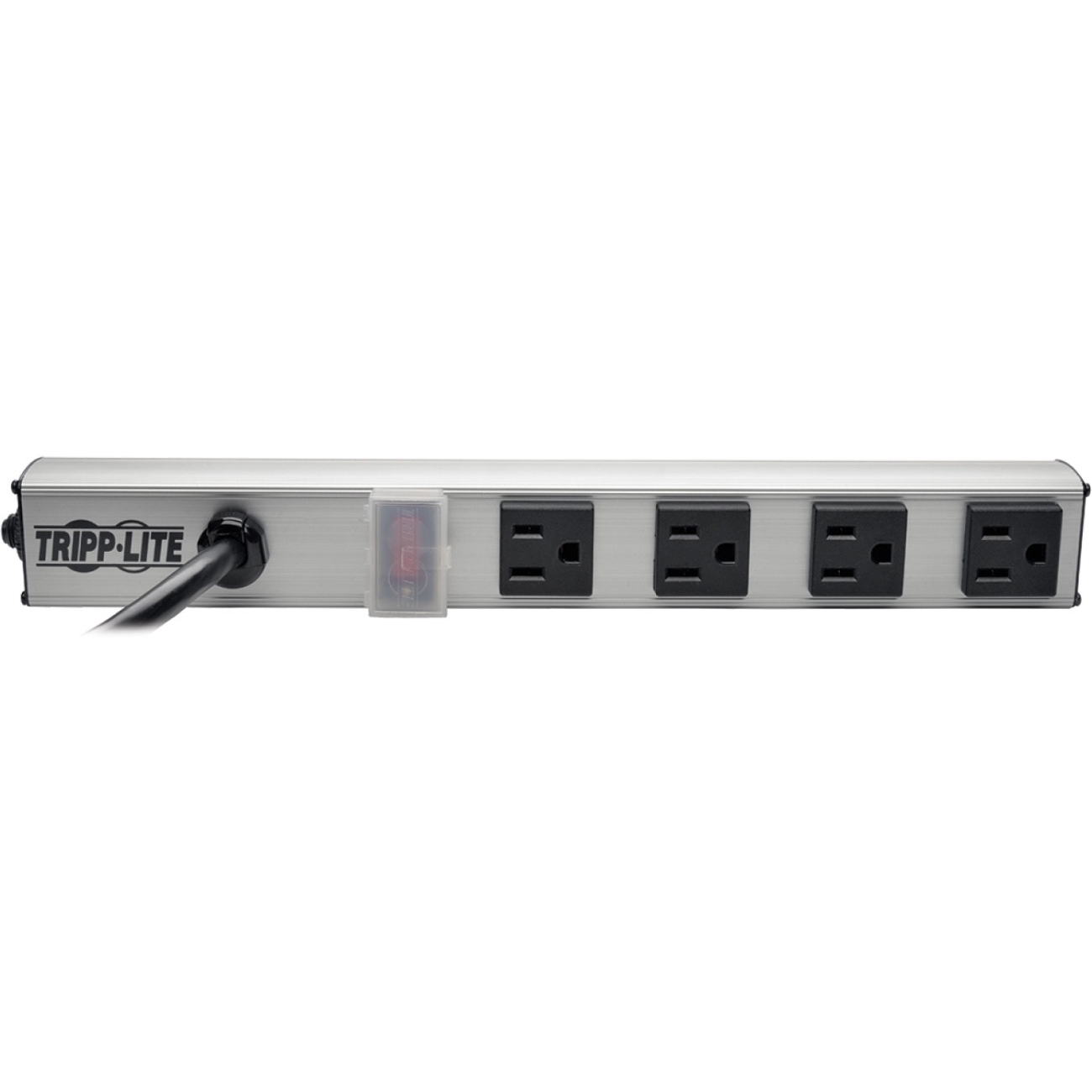 Удлинитель Tripp Lite с 4 розетками NEMA 5-15R 5-15P, 10-футовый шнур, 12 дюймов, металлический