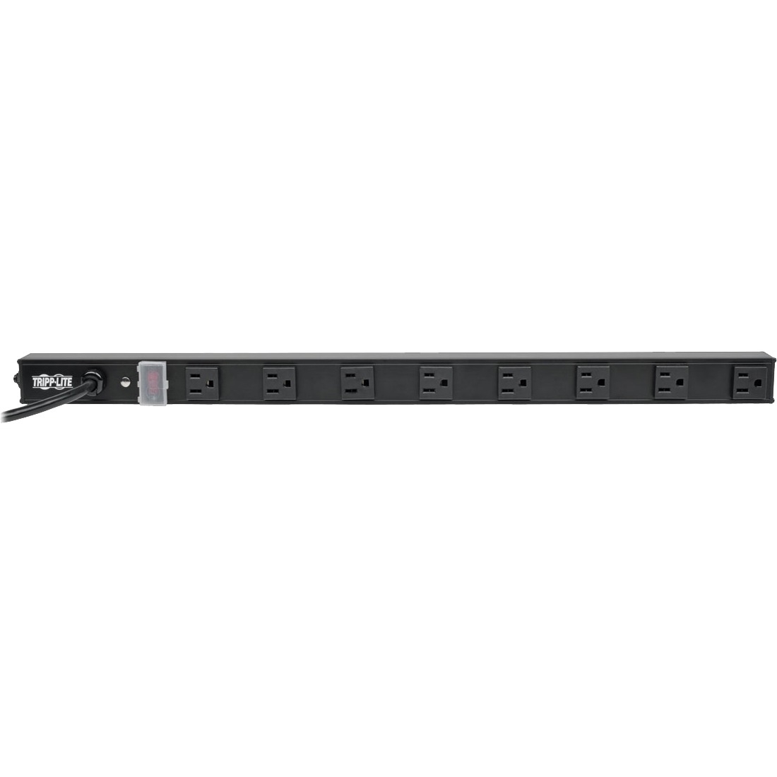 Tripp Lite 8 Outlet Power Strip 5-15R 15' Cord 15A Vertical 5-15P 24" Black - Picture 1 of 8