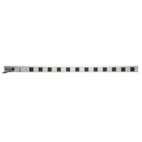 Удлинитель Tripp Lite Power Strip 120v 5-15r с 12 розетками, 6-футовый шнур длиной 36 дюймов - Металлический