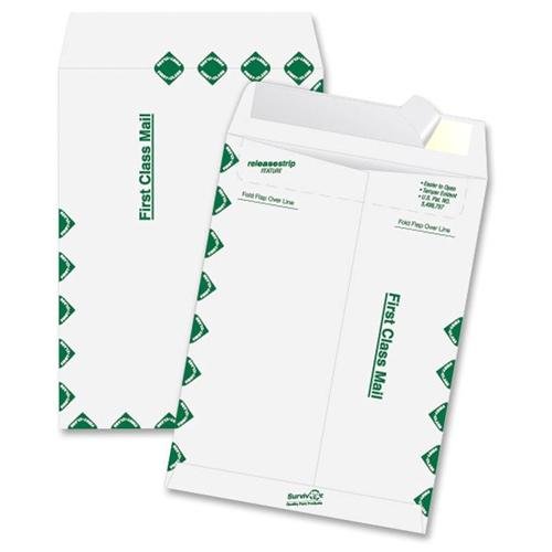 Quality Park R1590_40 Tyvek Envelopes 10x13 14lb Peel & Seal