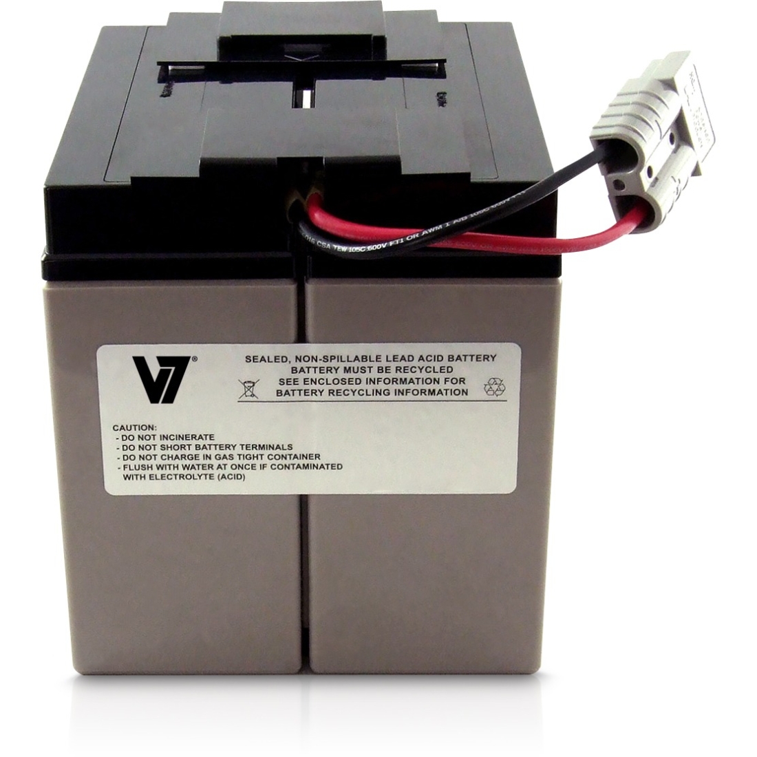 V7 Rbc7-v7 Ups Replacement Battery For Apc - 24 V Dc - Sealed Lead Acid - Leak