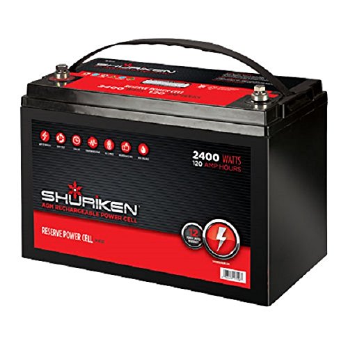 Shuriken Sk-bt120 120-amp 2,400-watt Battery (skbt120)