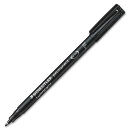 Staedtler Lumocolor Fine Point Permanent Marker - Fine Marker Point Type - Black