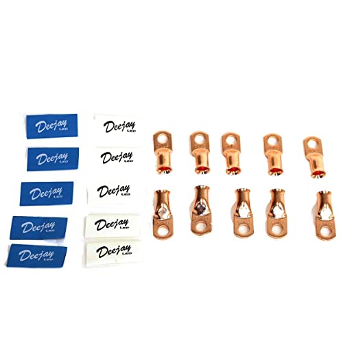 Deejay LED TBH2GA10BLUEWH 10 Pack 2 Ga Blue & White Tube