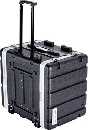 Deejay Led TBH8UABSWHEELS 8U ABS Amplifier Case with Wheels & Locks