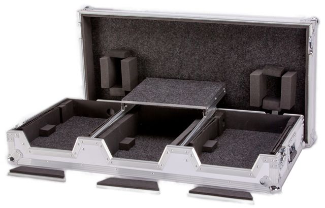 Deejay LED TBHCDJDJMLTWH Case For 2 Cdj 1 Djm Wheels Lt