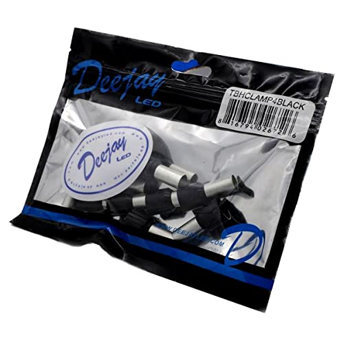 Deejay Led TBHCLAMP4BLACK 4 Gauge Ferrule Crimp Connectors 10-Pack Black