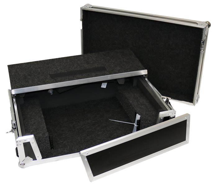 Deejay LED TBHDDJ1000LT2U Fly Drive Case Black w/Laptop Shelf