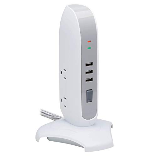 Сетевой фильтр Tripp Lite Tower с 5 розетками, 3 USB-портами, 6-футовым шнуром, 5-15P Белый