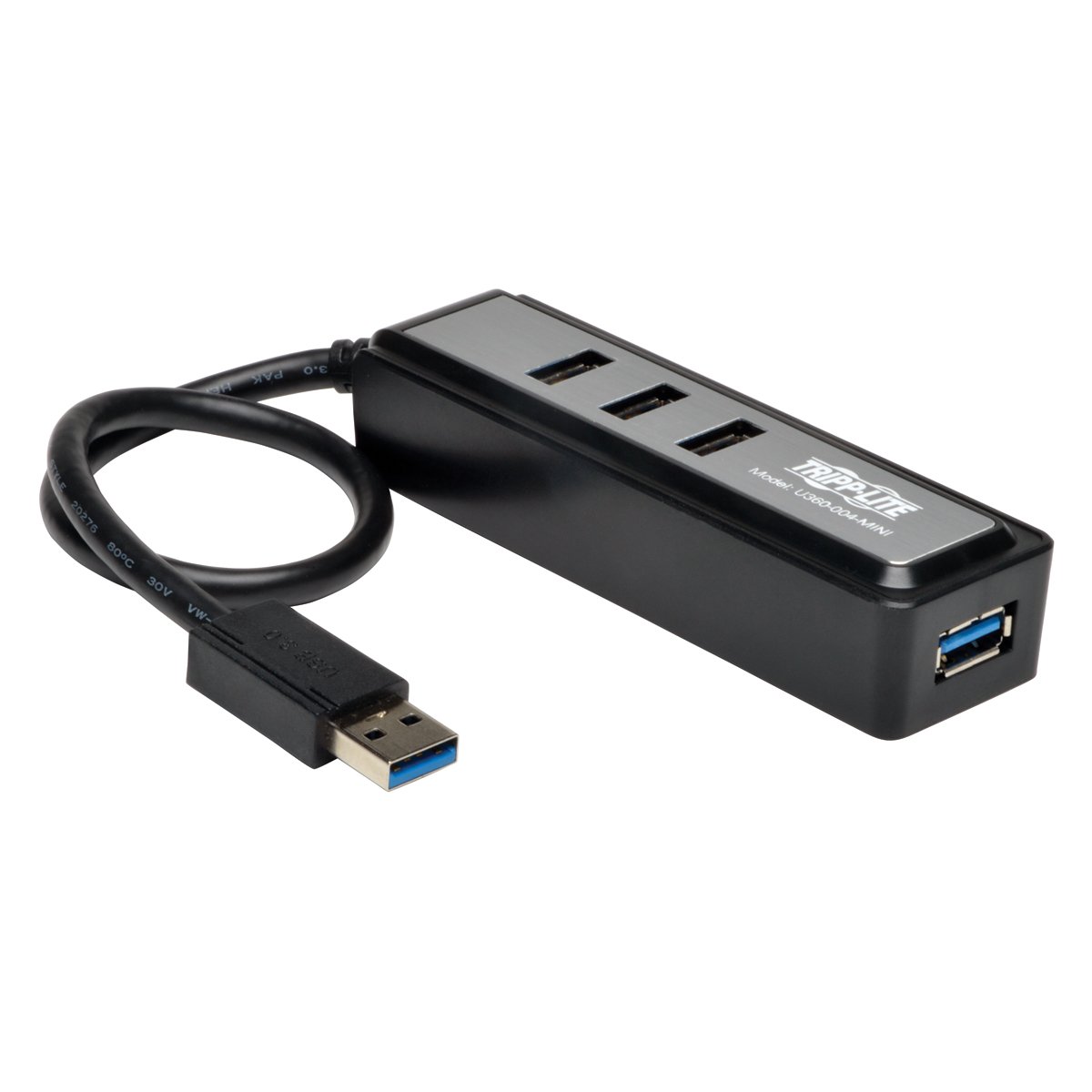 Портативный суперскоростной мини-концентратор Usb 3.0 Tripp Lite - 4-портовый - Usb - Внешний - 4