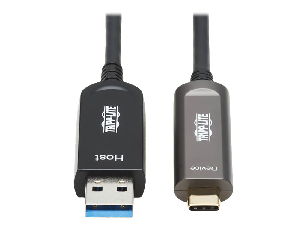Tripp Lite USB-A to USB-C AOC Cable [M/M] - USB 3.2 Gen 2 Plenum-Rated Fiber
