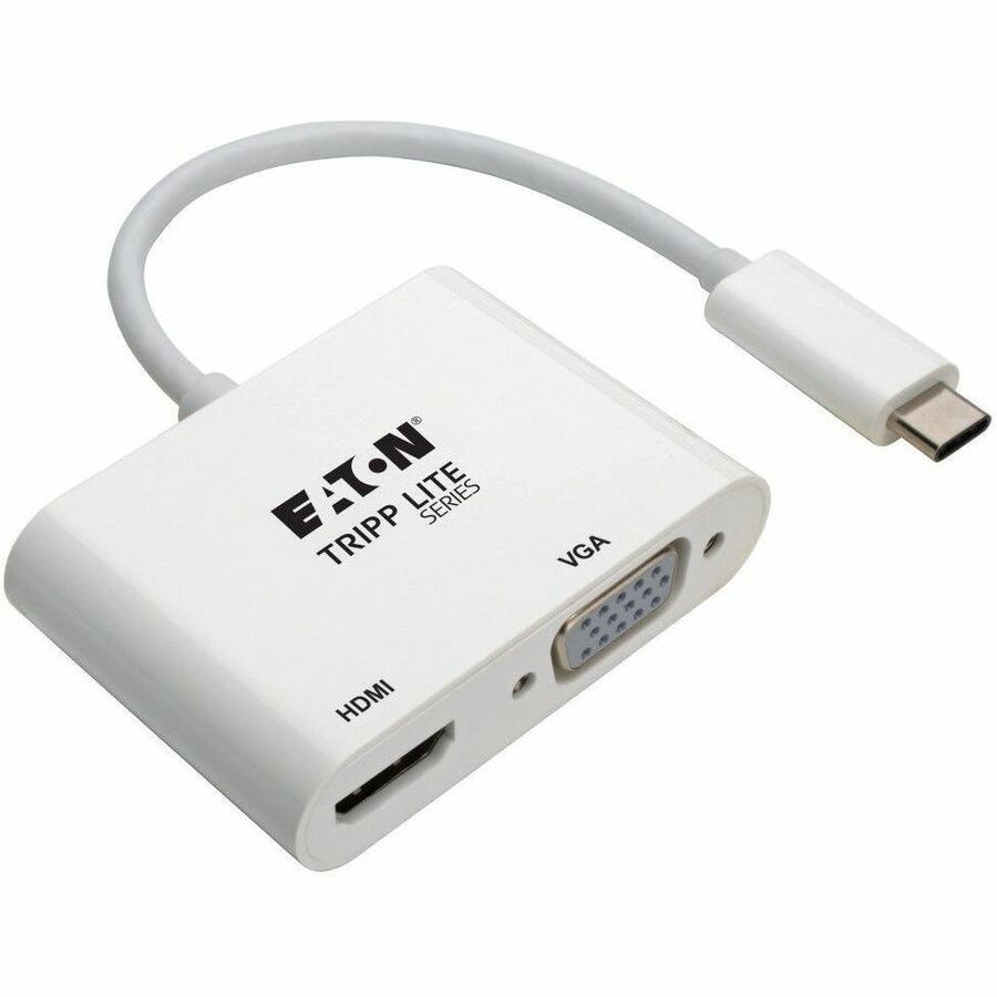 Tripp Lite USB C to HDMI / VGA Multiport Adapter Converter 4K, USB Type C,