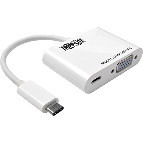 Видеоадаптер Tripp Lite с USB-C на VGA DPort в режиме Alt с портом для зарядки USB-C