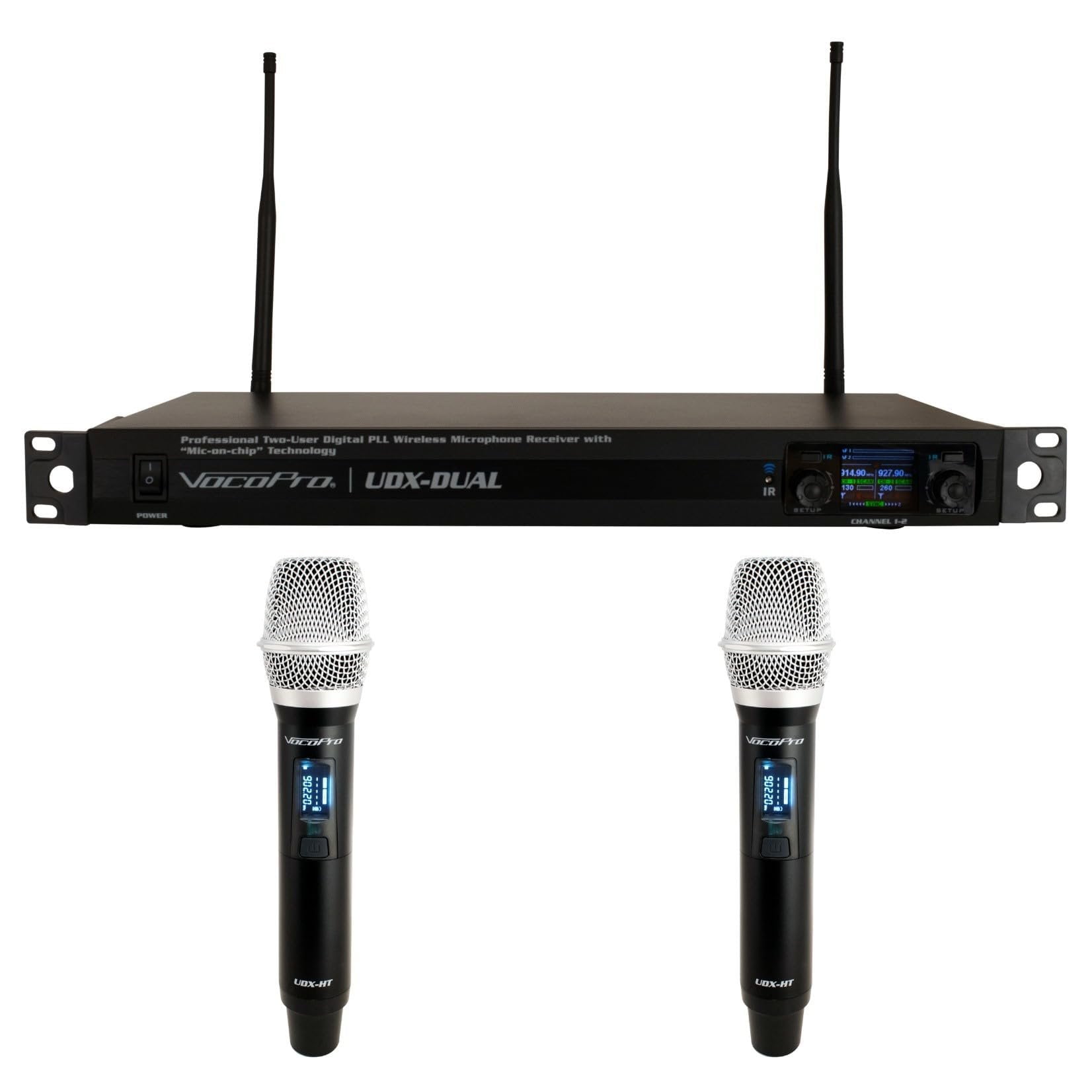 Vocopro UDXDUALHANDHEL Dual Handheld Wireless Microphone System