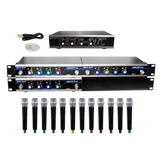 Vocopro USBACAPELLA12 12-Channel USB Wireless Microphone Interface System