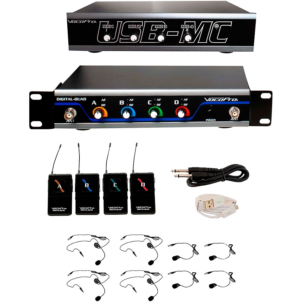 Vocopro USBPLAY4 4-Channel Wireless Microphone/USB Interface