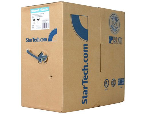 StarTech StarTech 1000 ft große Rolle blaues Cat5e-Litze UTP-Patchkabel