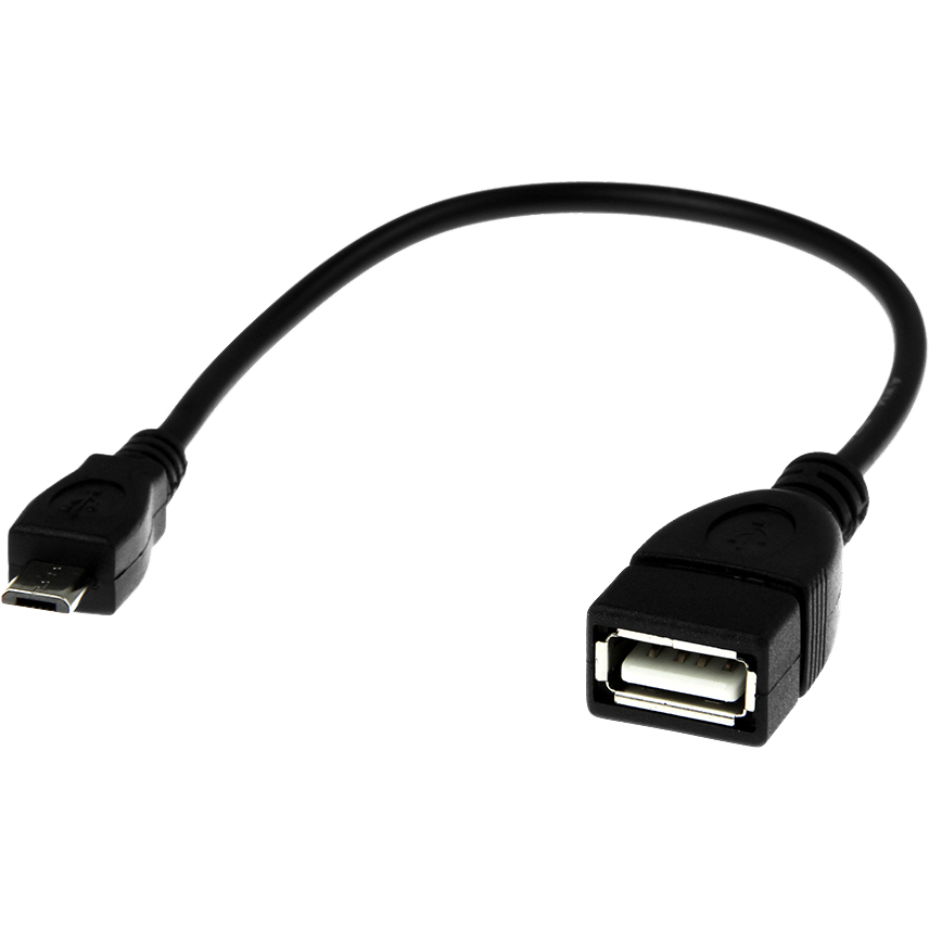 Rocstor Premier Micro USB to USB OTG Host Adapter M/F - 6in - USB-адаптер для