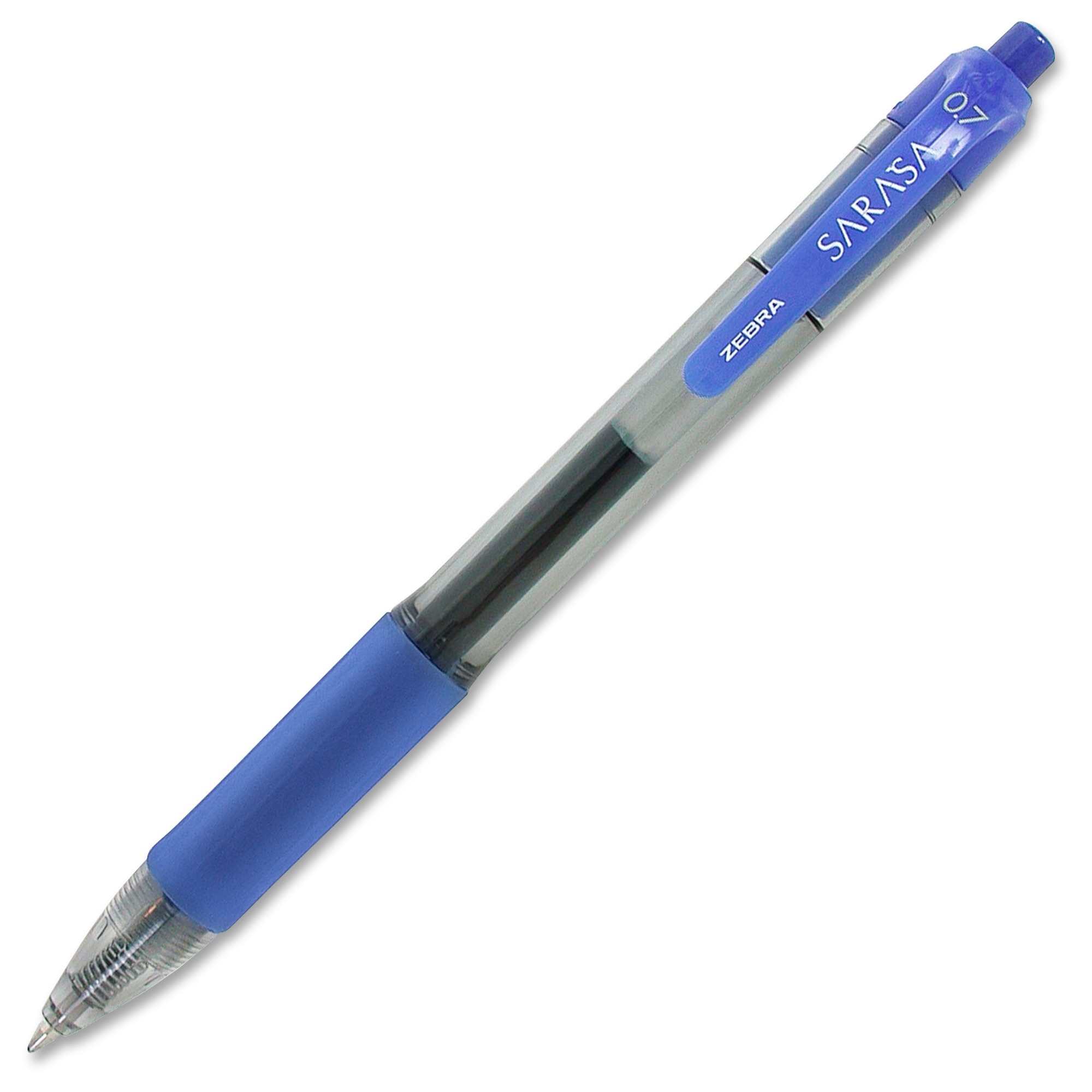 Zebra Sarasa Gel Retractable Pens - 0.7 Mm Pen Point Size - Refillable - Blue